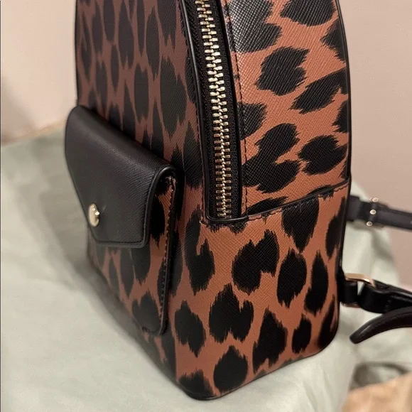 Kate Spade New York Schuyler Mini Backpack Leopard - Picture 7 of 10